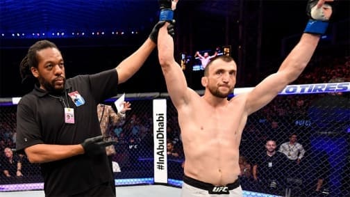 Муслим Салихов нокаутировал Нордина Талеба на UFC 242 в Абу-Даби (видео)