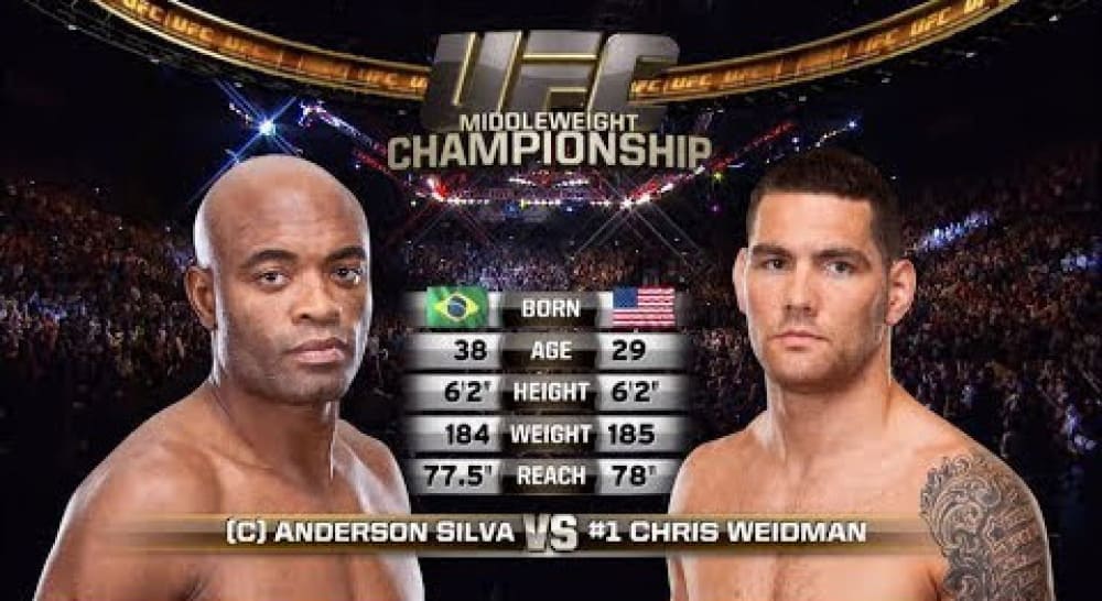 Видеоархив: Андерсон Сильва против Криса Вайдмэна на UFC 162 в 2013 году