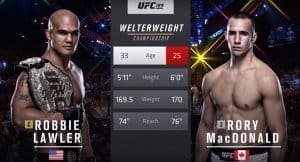 Видеоархив: Робби Лоулер против Рори МакДональда на UFC 189 в Лас-Вегасе