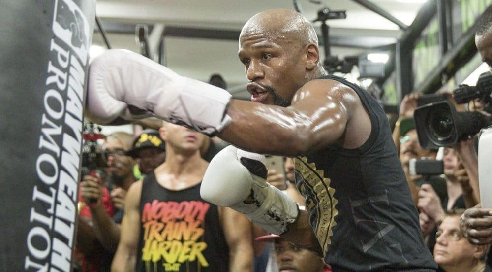 Открытая тренировка Флойда Мэйвезера