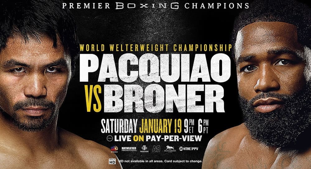 Бокс: Мэнни Пакьяо против Эдриена Бронера