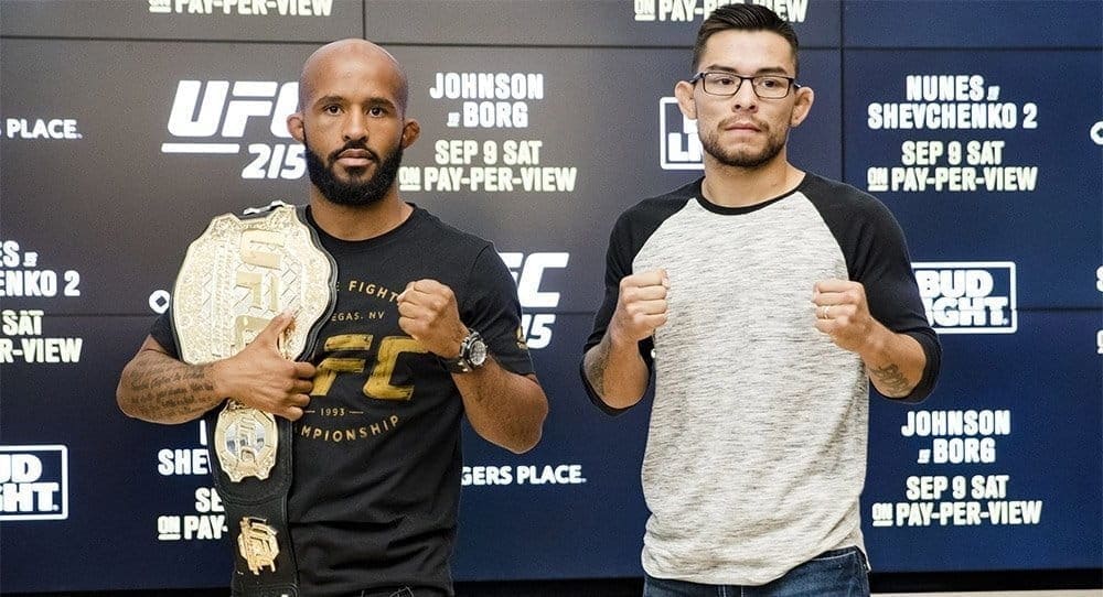 Деметриус Джонсон и Рей Борг могут встретиться на UFC 216 в Лас-Вегасе