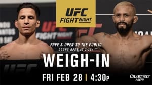 Результаты взвешивания к UFC Fight Night 169: Фигередо лишился возможности выиграть титул