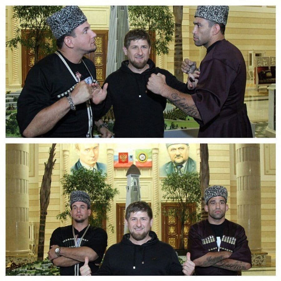 Рамзан Кадыров с телохранителями