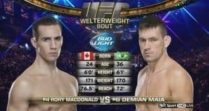 Видеоархив: Рори МакДональд против Демиана Майи на UFC 170 в Лас-Вегасе