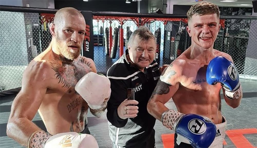 Conor McGregor talks about tough sparring with Irish boxer