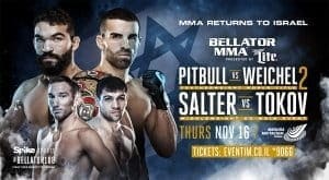Фрейре против Вайхеля и Токов против Сэлтера на Bellator 188 в Тель-Авиве