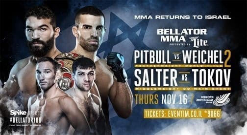 Фрейре против Вайхеля и Токов против Сэлтера на Bellator 188 в Тель-Авиве