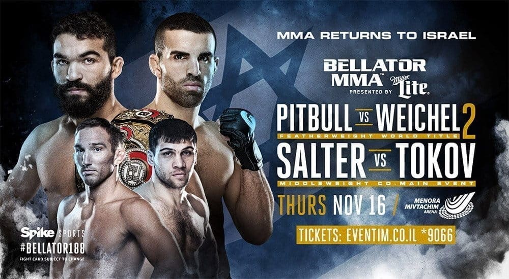 Фрейре против Вайхеля и Токов против Сэлтера на Bellator 188 в Тель-Авиве