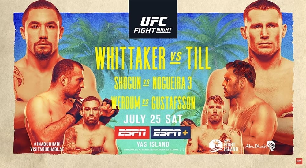 Прямая трансляция UFC on ESPN 14: Уиттакер vs Тилл