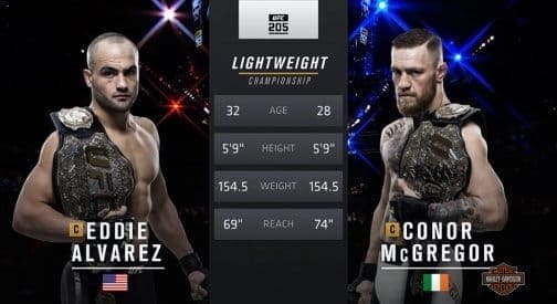 Видеоархив: Эдди Альварес против Конора МакГрегора на UFC 205 в Нью-Йорке