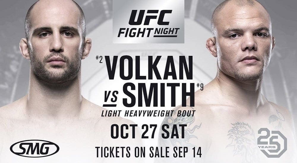 Волкан Оездемир против Энтони Смита на UFC Fight Night 138 в Канаде