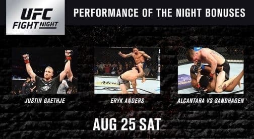 Бонусы турнира UFC Fight Night 135