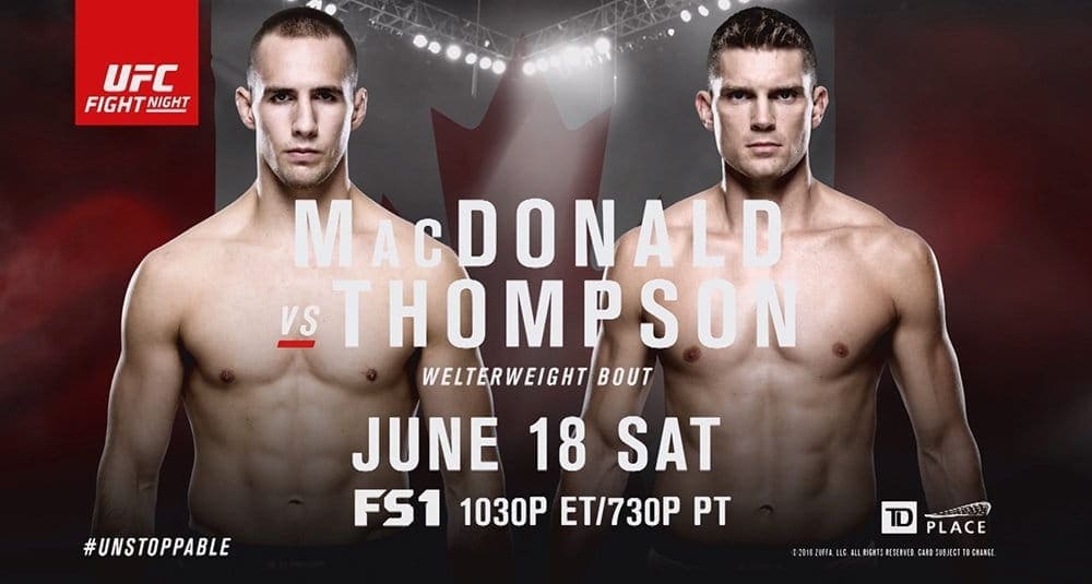 UFC Fight Night 89: МакДональд против Томпсона (промо)