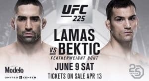 Рикардо Ламас против Мирсада Бектича на UFC 225 в Чикаго