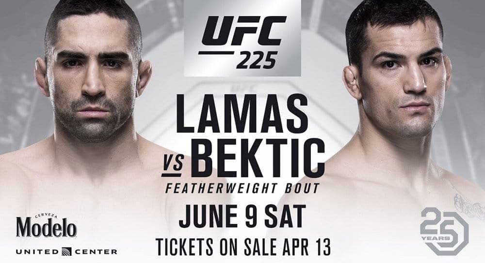Рикардо Ламас против Мирсада Бектича на UFC 225 в Чикаго