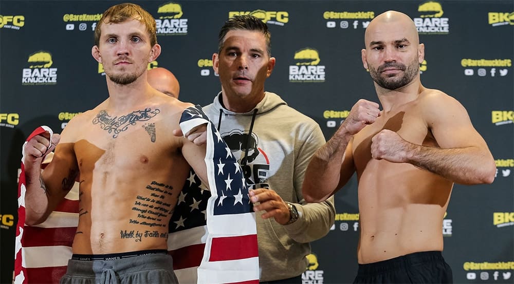 Артем Лобов и Джейсон Найт успешно взвесились перед кулачным поединком