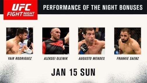 Бонусы турнира UFC Fight Night 103