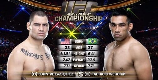 Видеоархив: Кейн Веласкес против Фабрисио Вердума на UFC 188 в Мехико