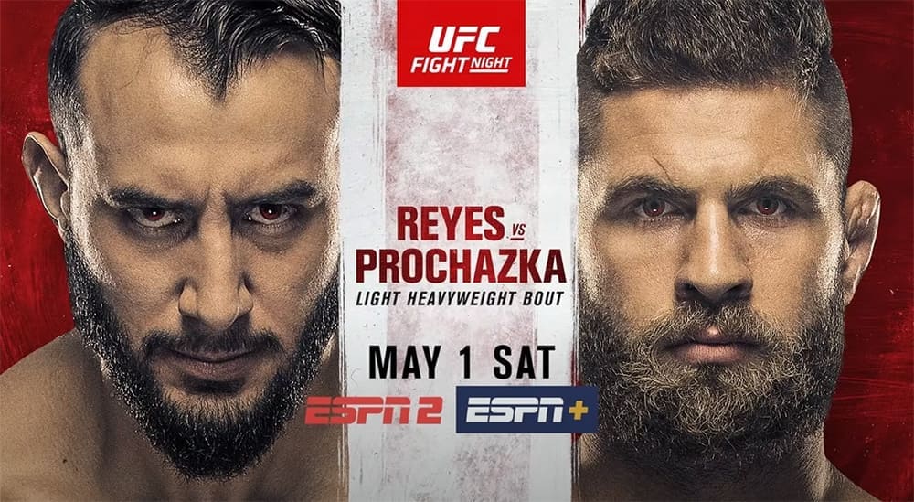 Прямая трансляция UFC on ESPN 23: Рейес vs Прохаска – где смотреть
