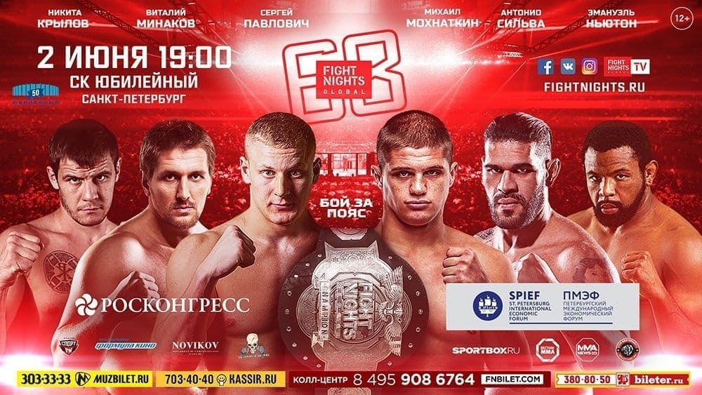 Fight Nights Global 68: видео и результаты