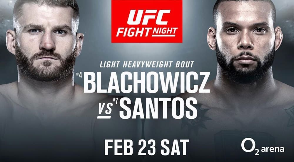 Ян Блахович и Тиаго Сантос возглавят февральский турнир UFC в Праге