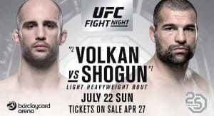 Оездемир и Шоган возглавят турнир UFC Fight Night 134 в Гамбурге