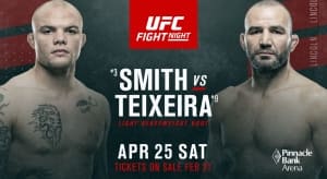 Энтони Смит и Гловер Тейшейра возглавят турнир UFC Fight Night 173