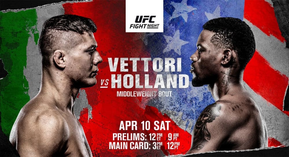 Прямая трансляция UFC on ABC 2: Веттори vs Холланд