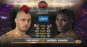 Видеоархив: Дэн Харди против Энтони Джонсона на UFC Fight Night 24 в 2011 году