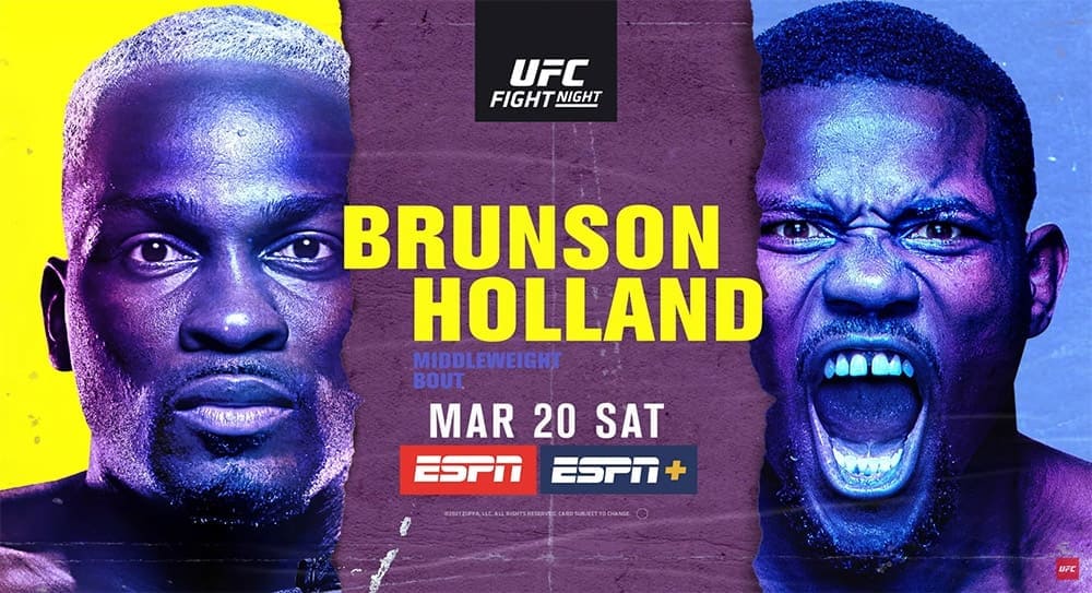 Прямая трансляция UFC on ESPN 21: Брансон vs Холланд – где смотреть
