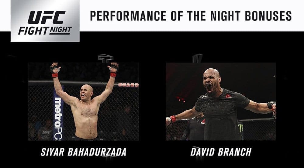 Бонусы турнира UFC Fight Night 128