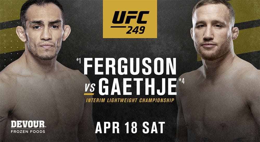 Официально: Тони Фергюсон и Джастин Гэйтжи разыграют временный титул UFC в легком весе