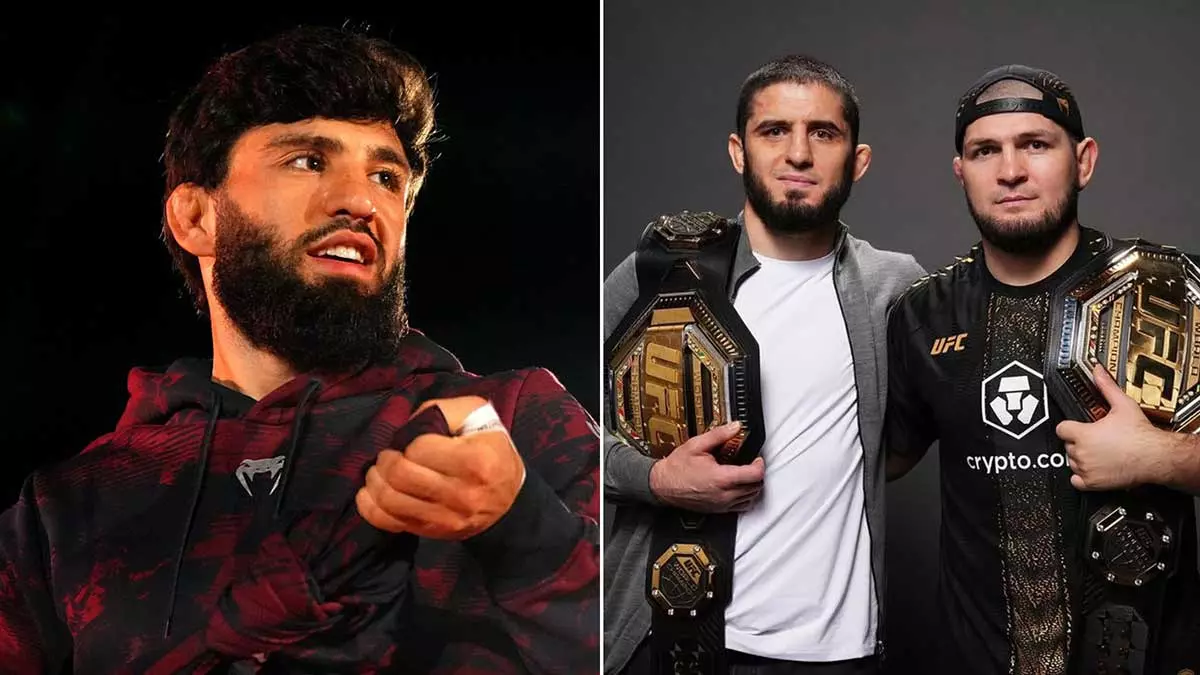 Арман Царукян, Ислам Махачев и Хабиб Нурмагомедов