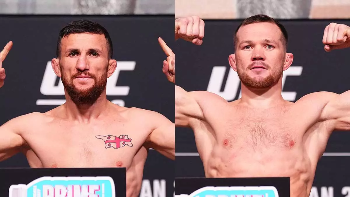 Мераб Двалишвили и Пётр Ян на взвешивании