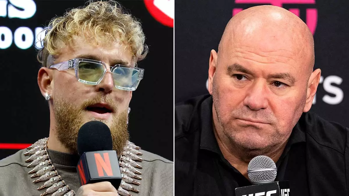 Джейк Пол и Дана Уайт