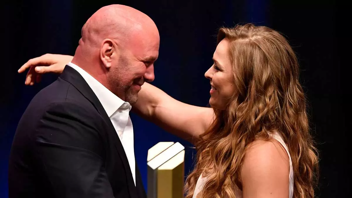 Дана Уайт и Ронда Роузи