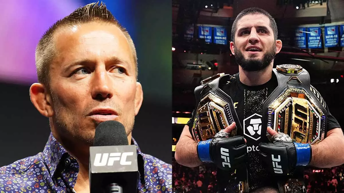 Джордж Сент-Пьерр и Ислам Махачев