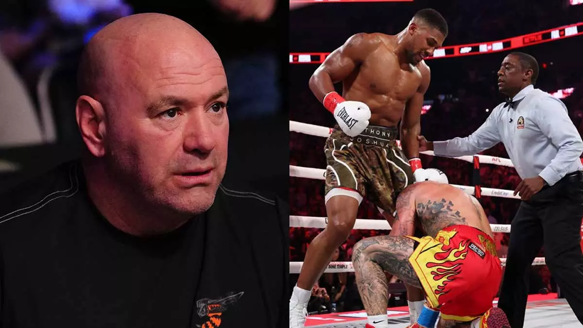 Дана Уайт, Энтони Джошуа и Джейк Пол