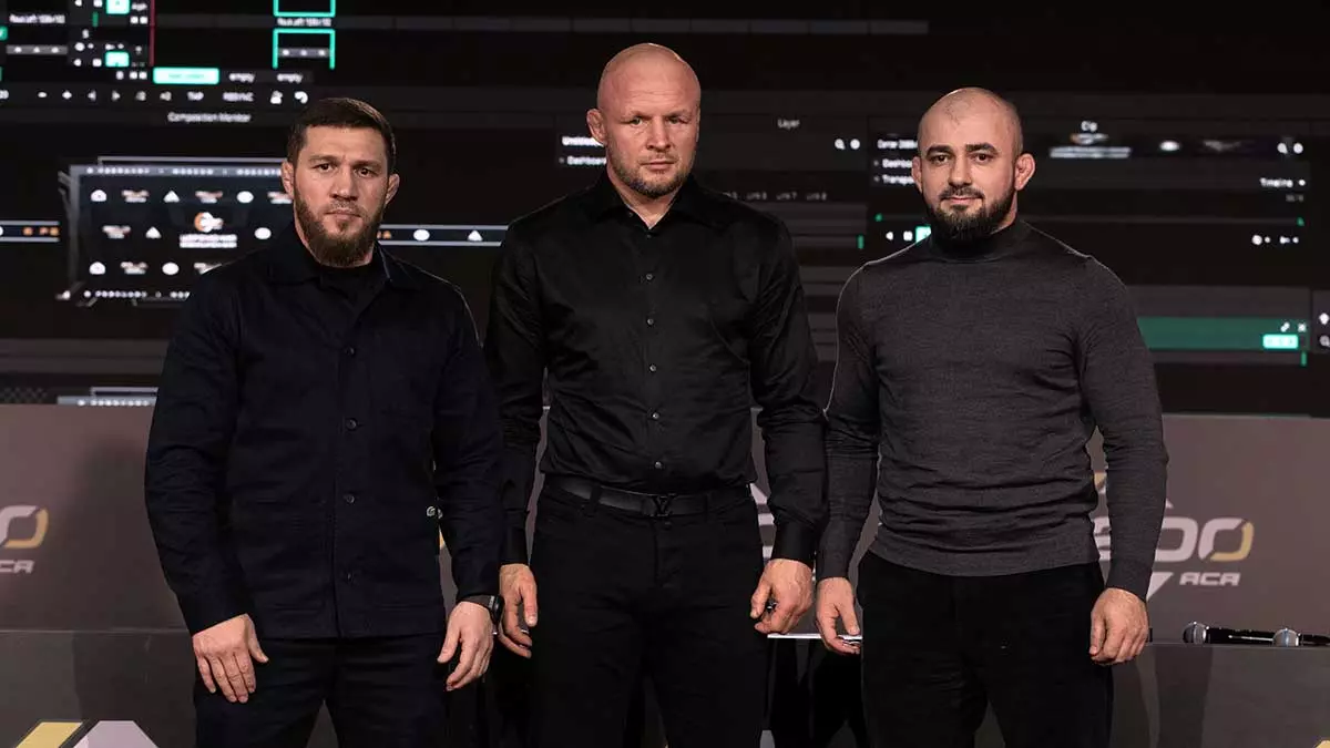 Магомед Бибулатов, Александр Шлеменко и Асланбек Бадаев