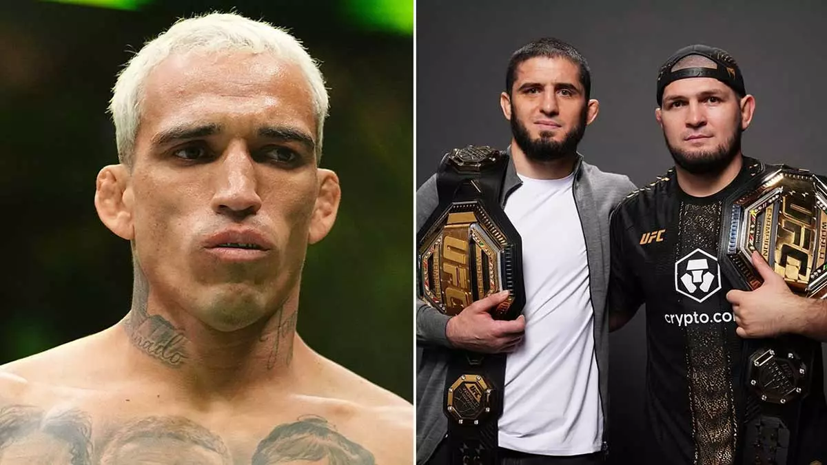 Чарльз Оливейра, Ислам Махачев и Хабиб Нурмагомедов