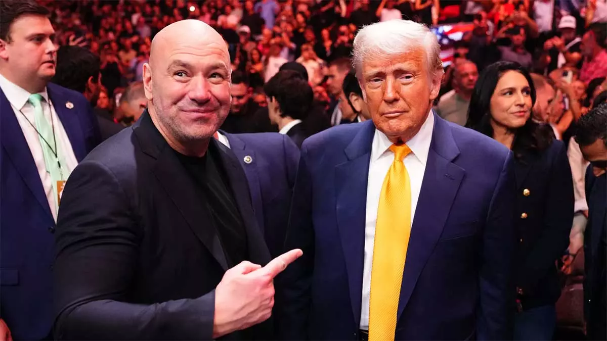 Дана Уайт и Дональд Трамп