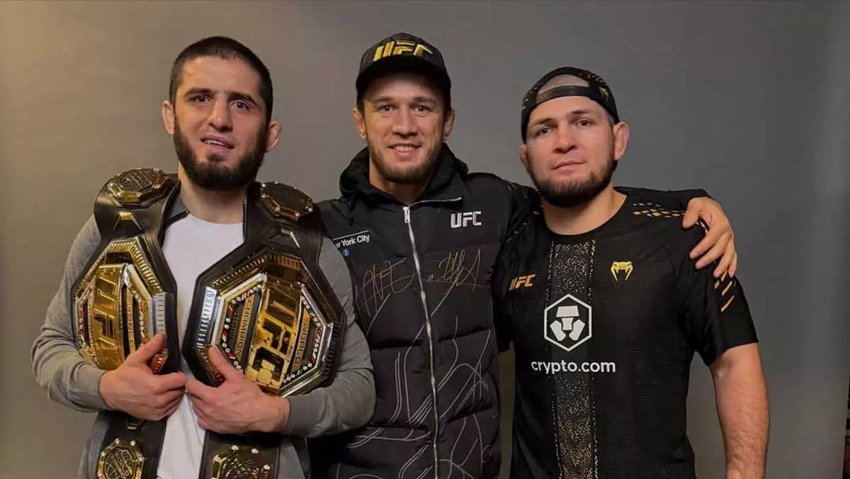 Ислам Махачев, Усман и Хабиб Нурмагомедовы