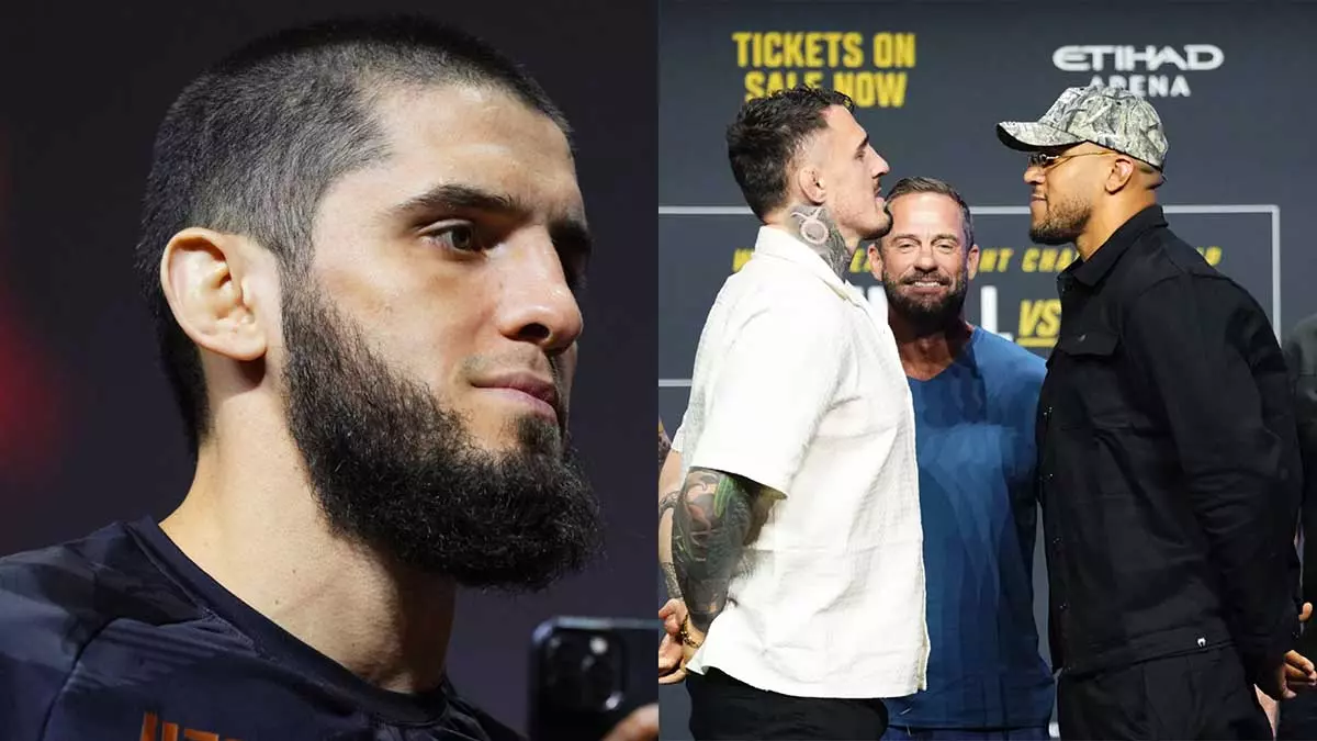 Ислам Махачев, Том Аспиналл и Сирил Ган