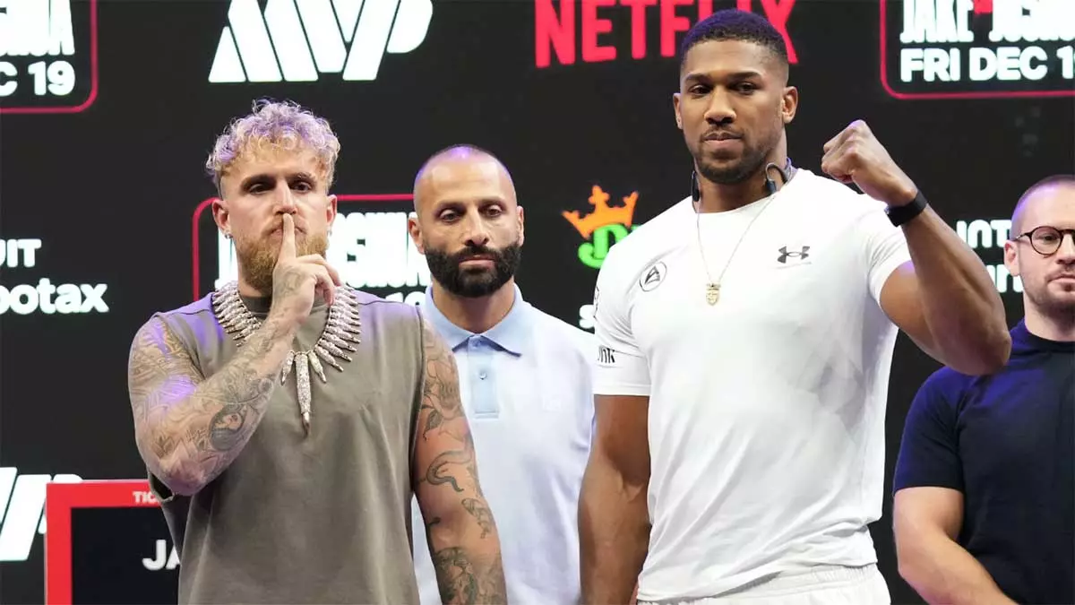 Джейк Пол и Энтони Джошуа