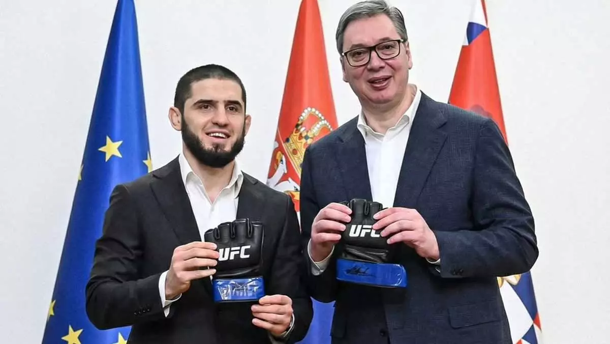 Ислам Махачев и Александр Вучич