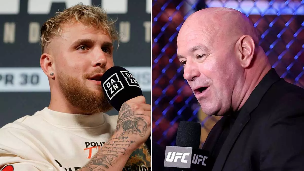 Джейк Пол и Дана Уайт