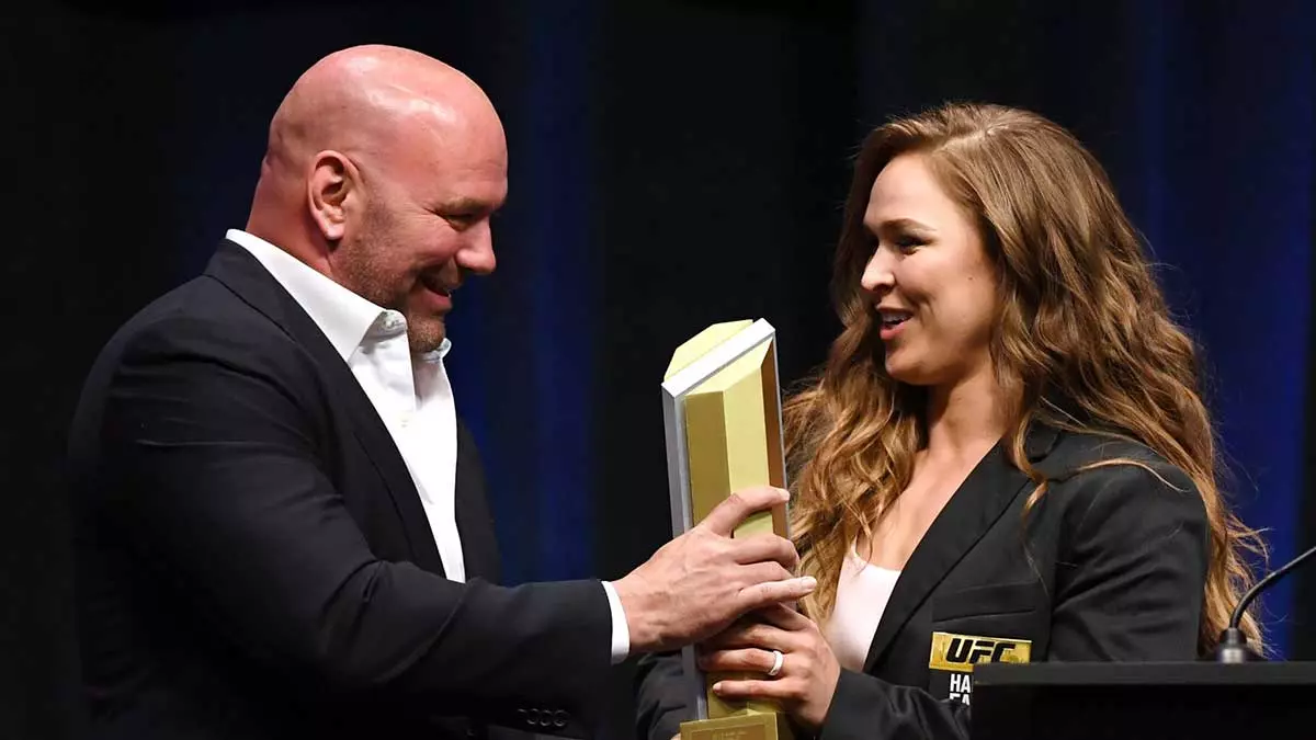 Дана Уайт и Ронда Роузи