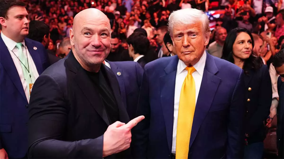 Дана Уайт и Дональд Трамп