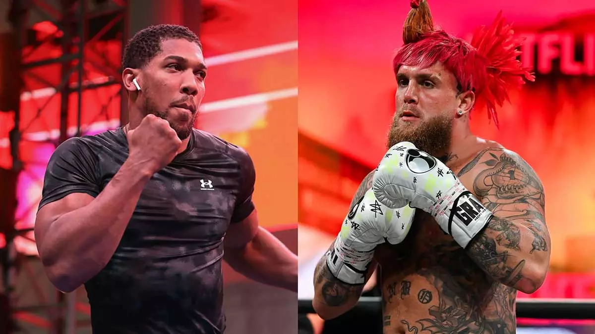 Энтони Джошуа и Джейк Пол